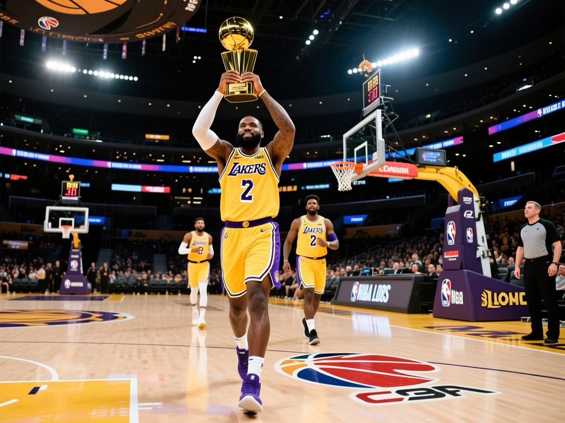 豪胜！湖人队取得胜利，向总冠军迈进